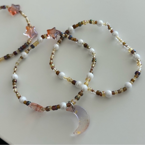 Cute Beaded Stretch Bracelet Stack Set - New - Picture 10 of 11